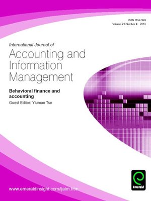 cover image of International Journal of Accounting and Information Management, Volume 21, Issue 4